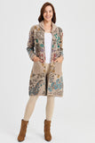 Patterned Women's Coat 23223018
