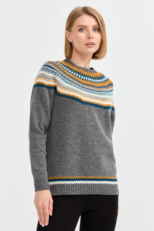 Patterned Women's Sweater DSN24K22086