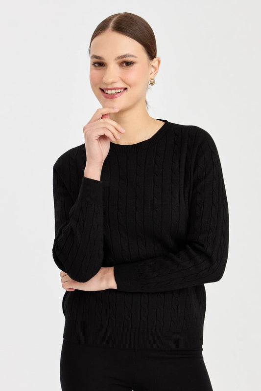 Patterned Women's Sweater DSN24K23329