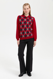 Patterned Women's Sweater DSN24K24037