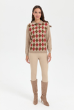 Patterned Women's Sweater DSN24K24037
