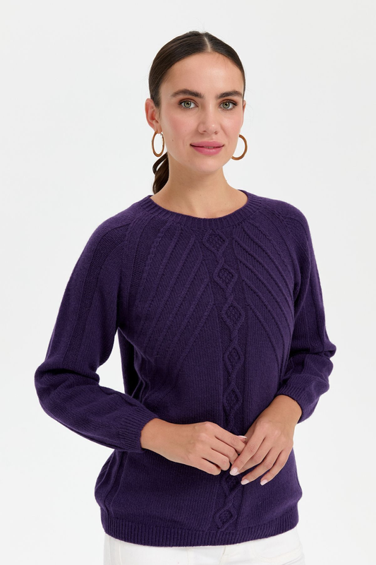 Patterned Women's Sweater DSN24K24265