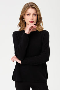 Desen Kadın Minimalist Yuvarlak Yaka Uzun Kol Kazak - Günlük Stil