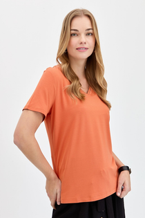 Desen Minimalist Kadın T-Shirt - Kısa Kol - Rahat Kesim