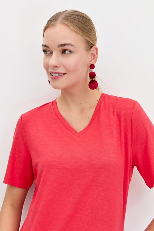 Patterned Women's T-Shirt DSN24085