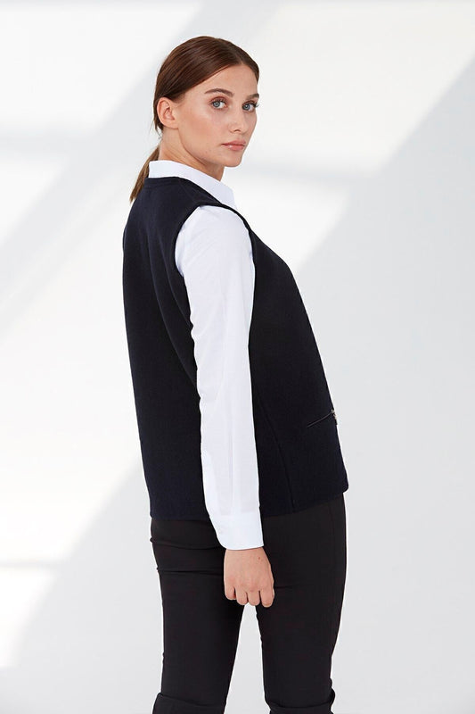 Patterned Women's Vest DSN24K22003