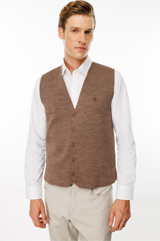 Patterned Women's Vest DSN24K23511