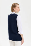 Patterned Women's Vest DSN24K24000