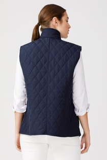 Desen Kolsuz Kapitone Yelek - Minimalist Oversize Günlük