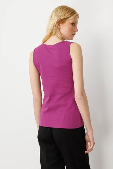 Desen Minimalist Kolsuz Yuvarlak Yaka Kadın T-Shirt - Günlük Stil