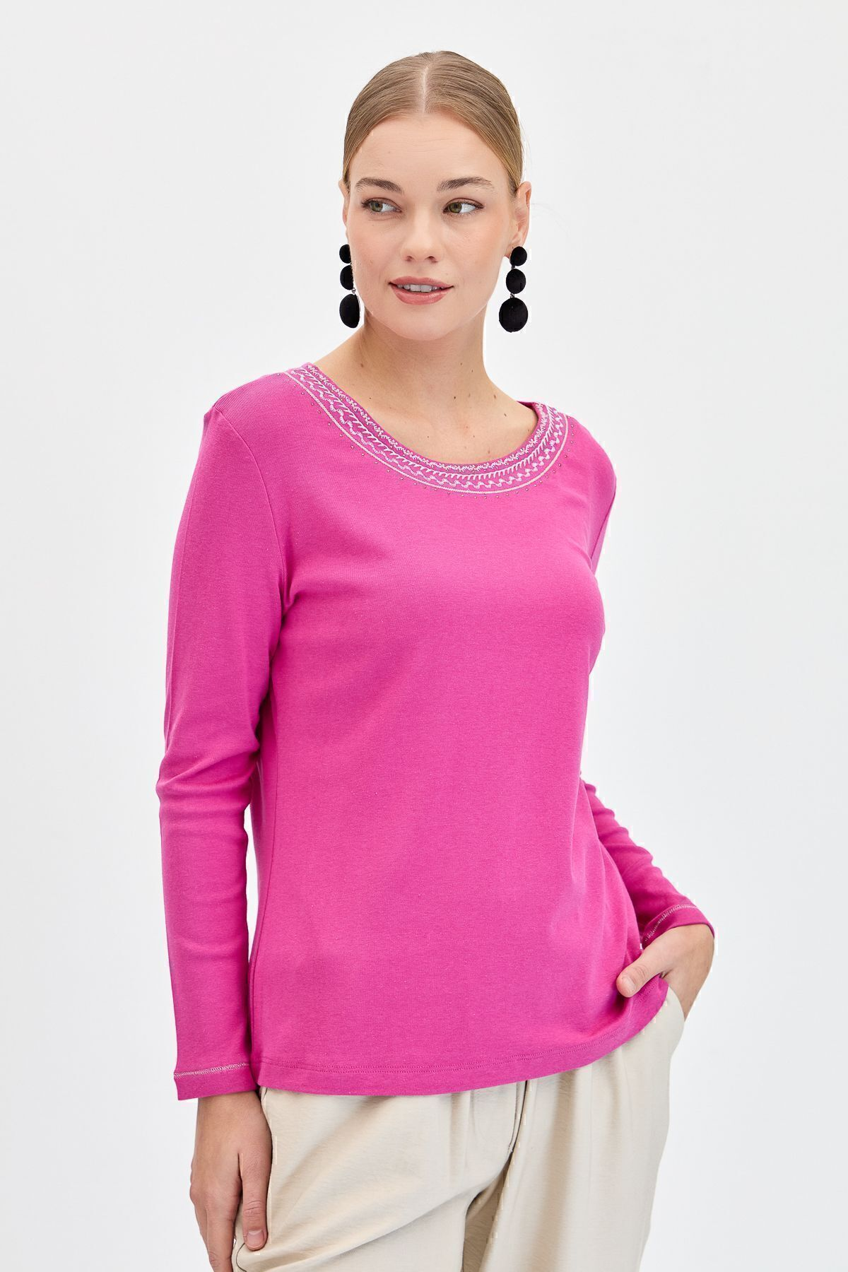 DESEN TRİKO Kadın T-Shirt DSN24010 Main image