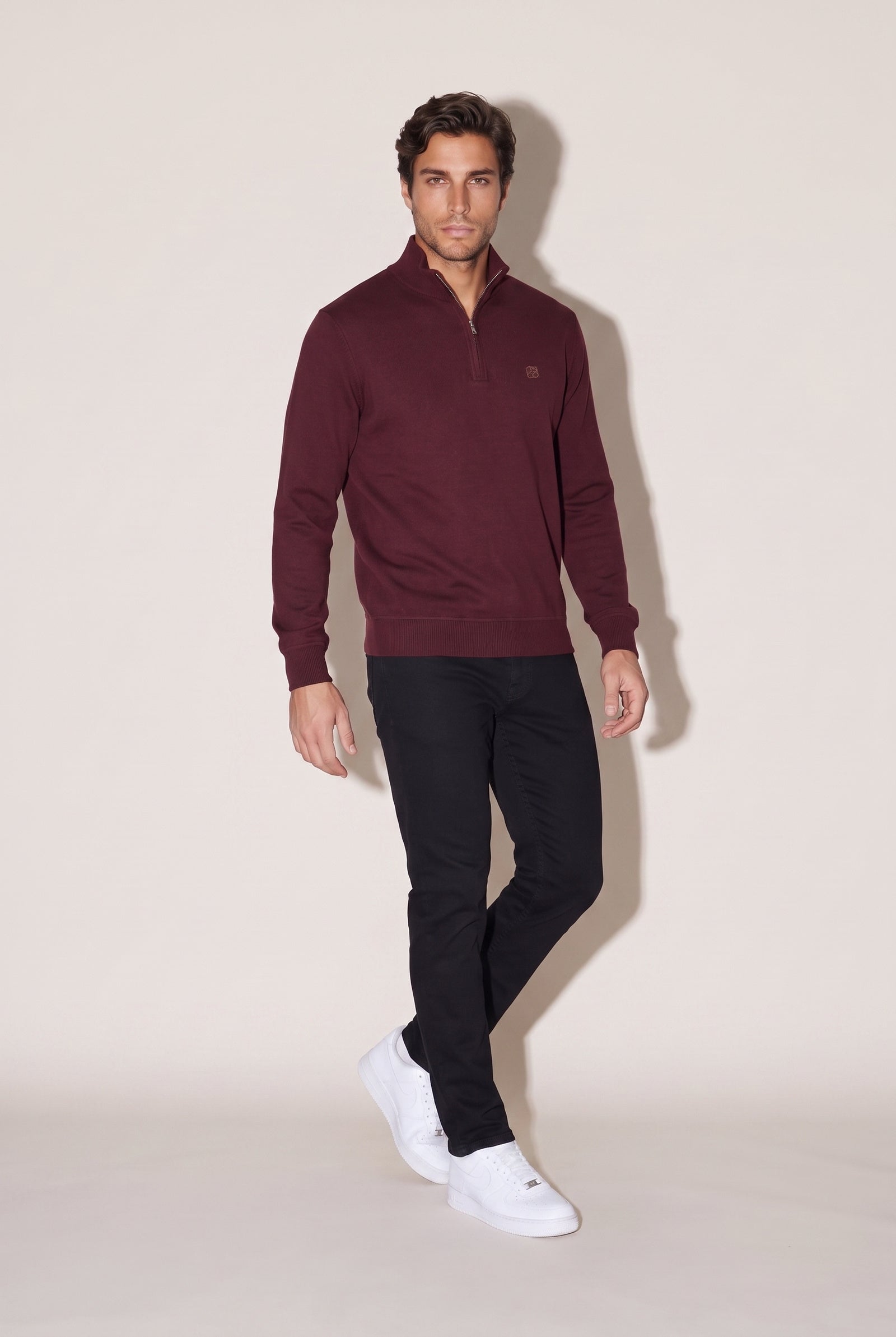 Dik Yaka Nakışlı Selanik Sweat JSCO