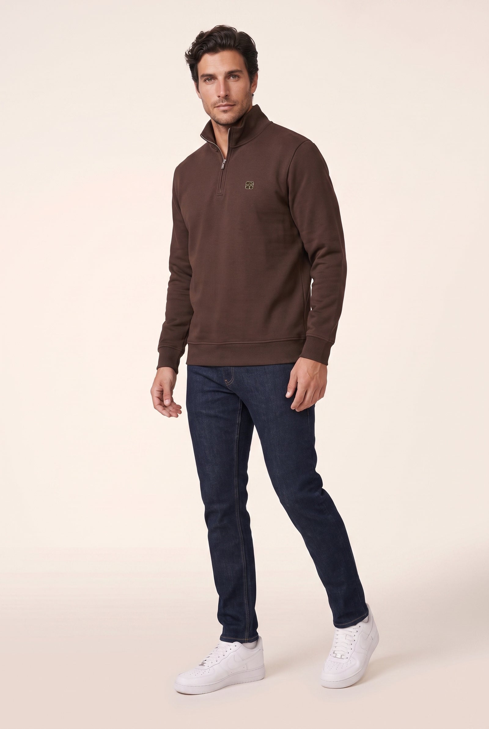 Dik Yaka Nakışlı Selanik Sweat JSCO