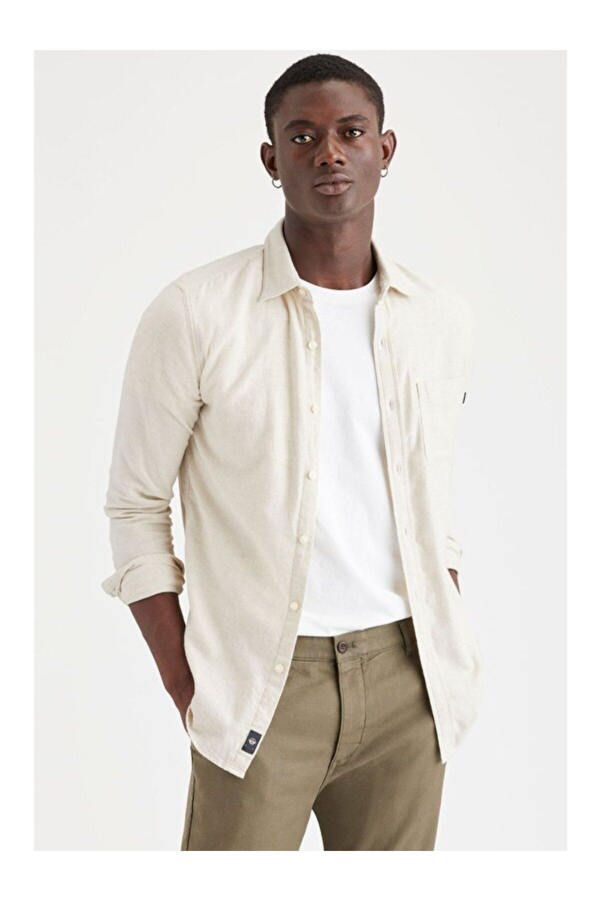 Dockers Minimalist Erkek Uzun Kol Gömlek - Günlük Kombinler İçin Main image