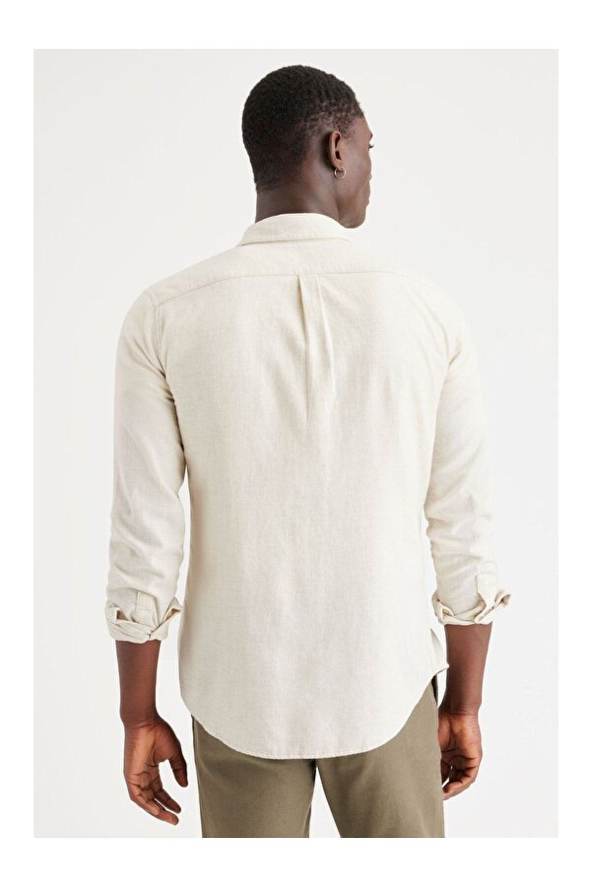 Dockers Minimalist Erkek Uzun Kol Gömlek - Günlük Kombinler İçin Secondary image