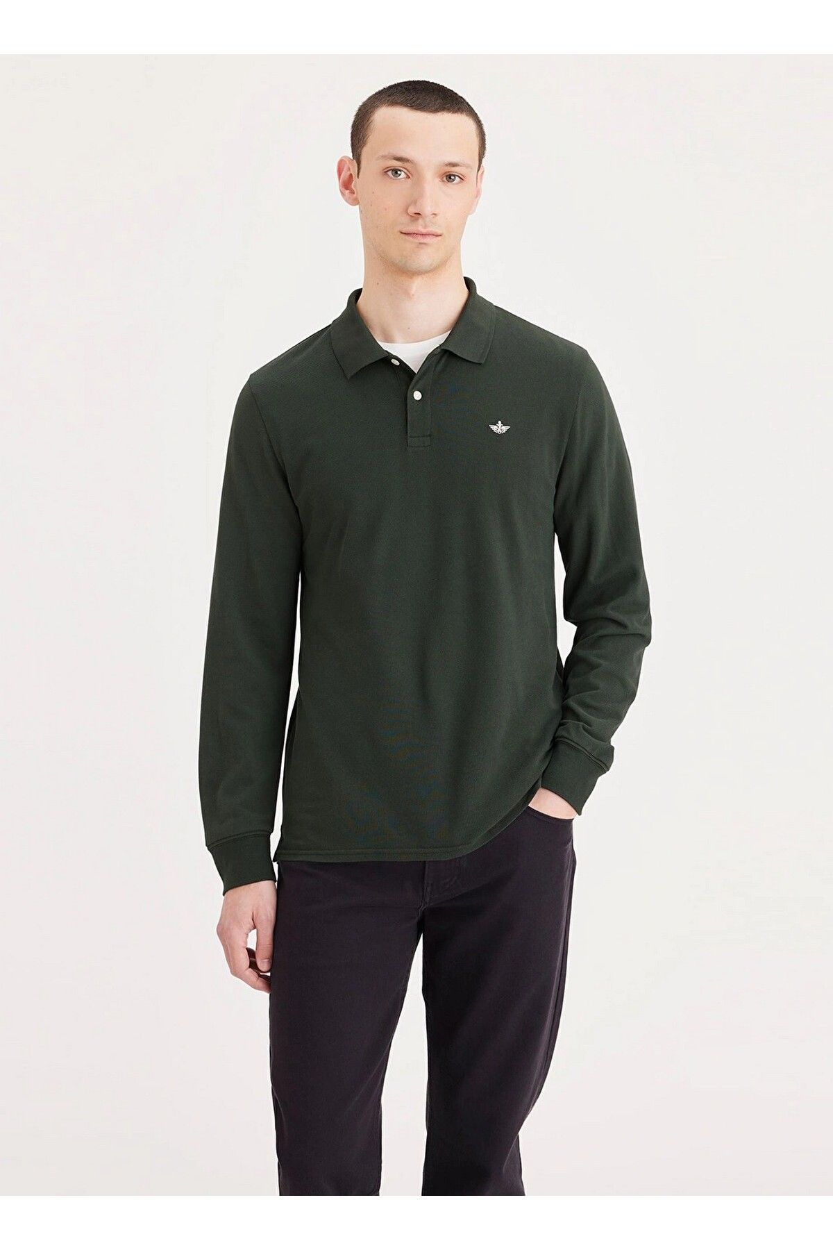 Dockers Erkek Uzun Kol Polo Yaka Minimalist Gömlek - Regular Fit Main image