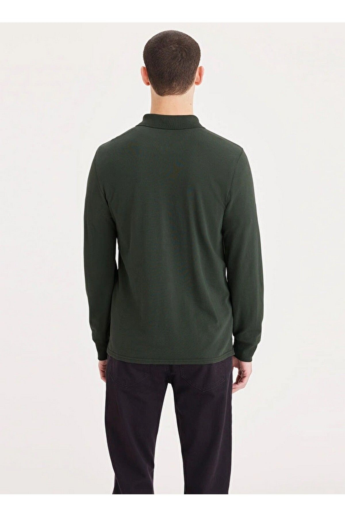 Dockers Erkek Uzun Kol Polo Yaka Minimalist Gömlek - Regular Fit Secondary image