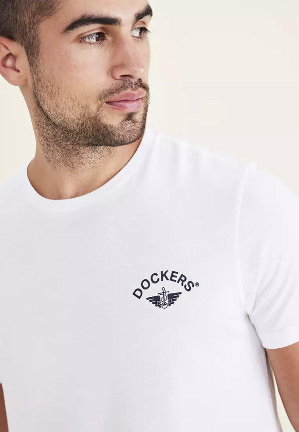 Dockers Minimalist Kısa Kol Erkek T-Shirt - Yuvarlak Yaka, Günlük