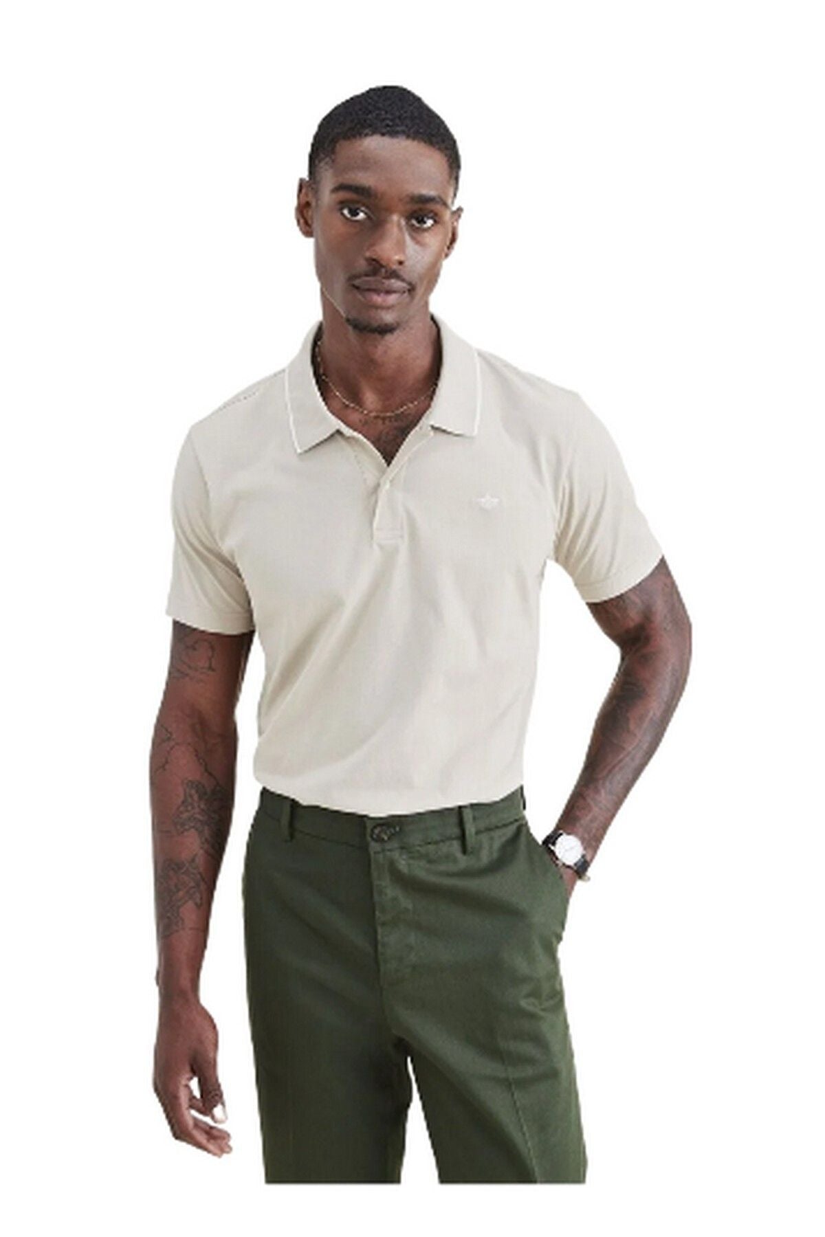 Dockers Minimalist Polo Yaka Kısa Kol Erkek T-Shirt - Rahat ve Şık Main image