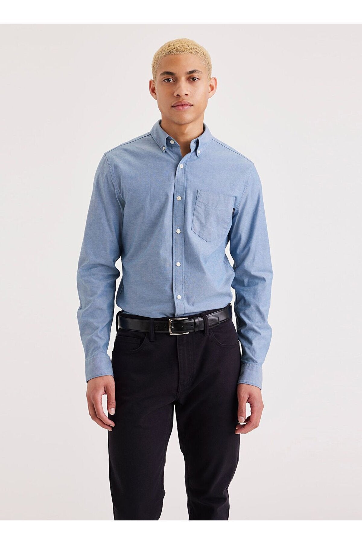 Dockers Erkek Uzun Kol Minimalist Gömlek - Günlük & İş Secondary image