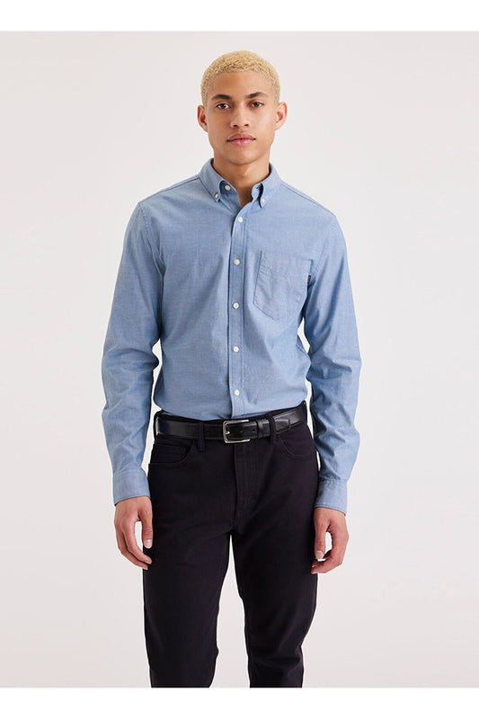 Dockers Erkek Uzun Kol Minimalist Gömlek - Günlük & İş