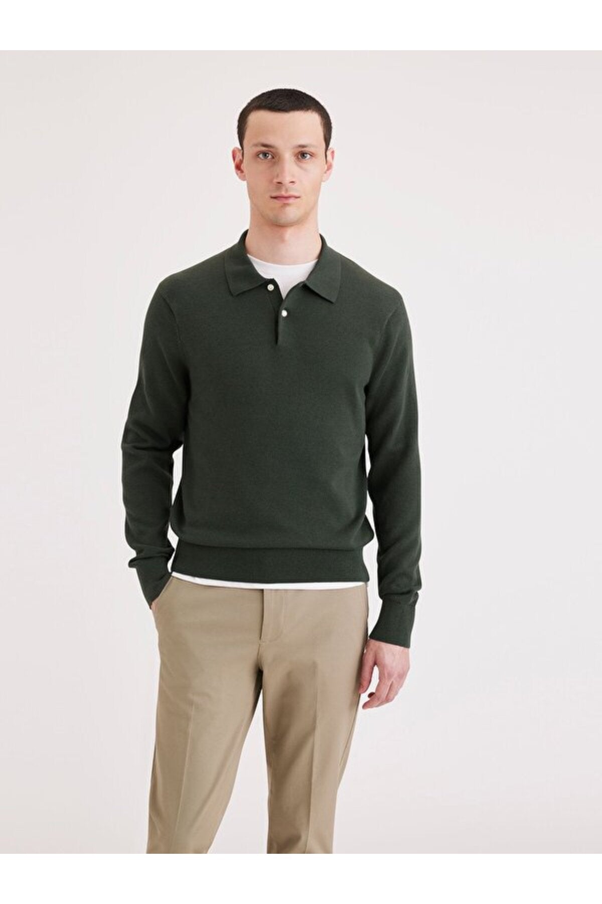 Dockers Minimalist Uzun Kol Polo Yaka Erkek Kazak - Günlük Şıklık Main image