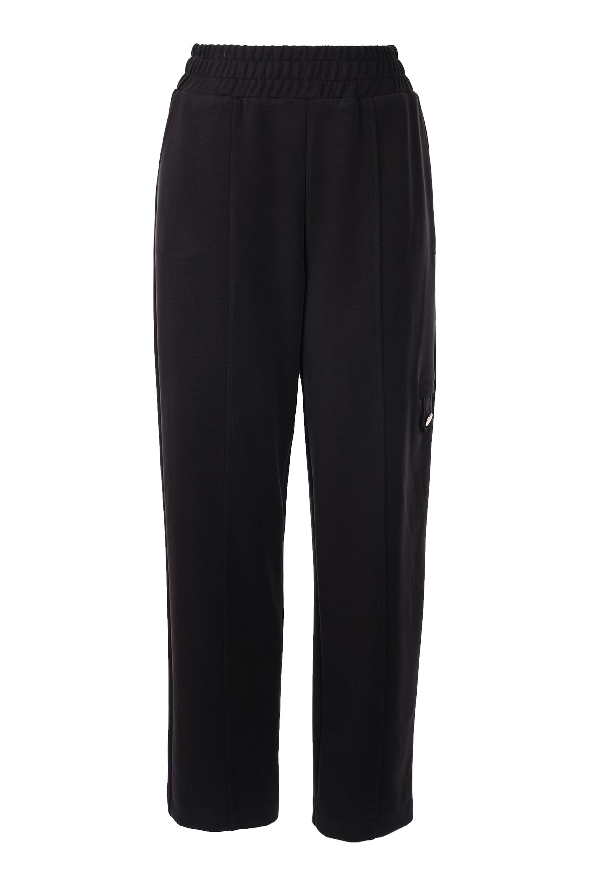 Düğme Detaylı Bol Paça Pantolon On