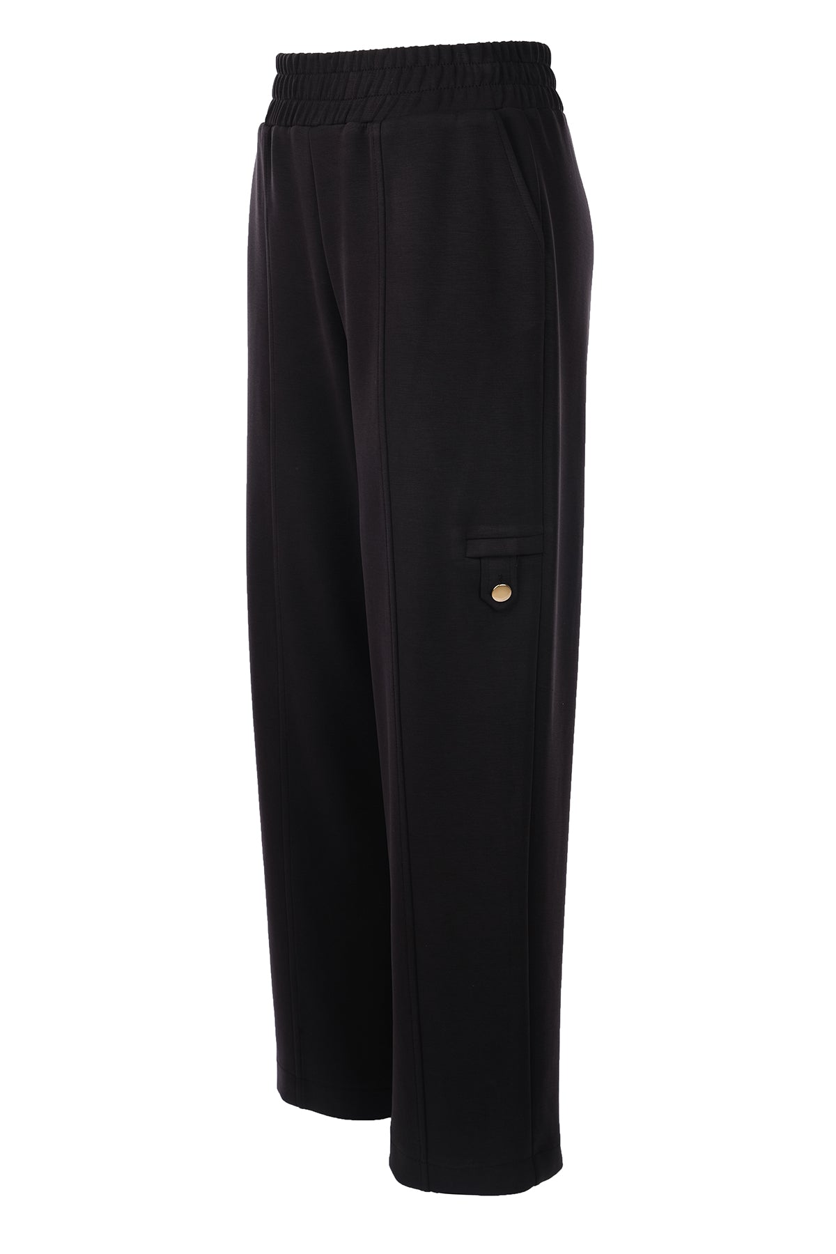 Düğme Detaylı Bol Paça Pantolon On Secondary image