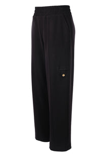 Düğme Detaylı Bol Paça Pantolon On
