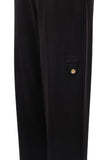 Button Detail Wide Leg Trousers On