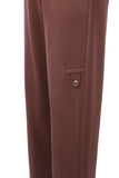 Button Detail Wide Leg Trousers On