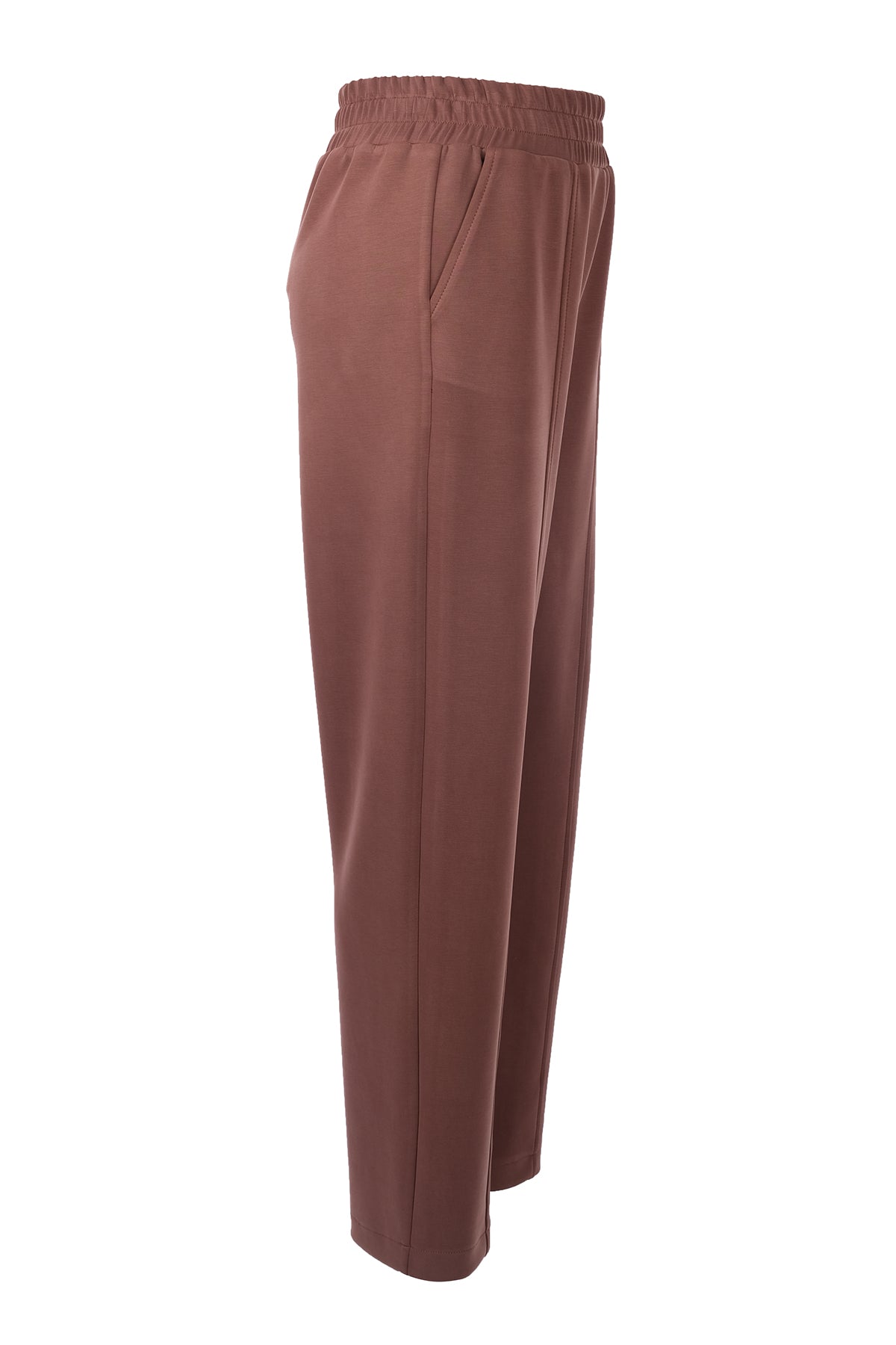 Düğme Detaylı Bol Paça Pantolon On