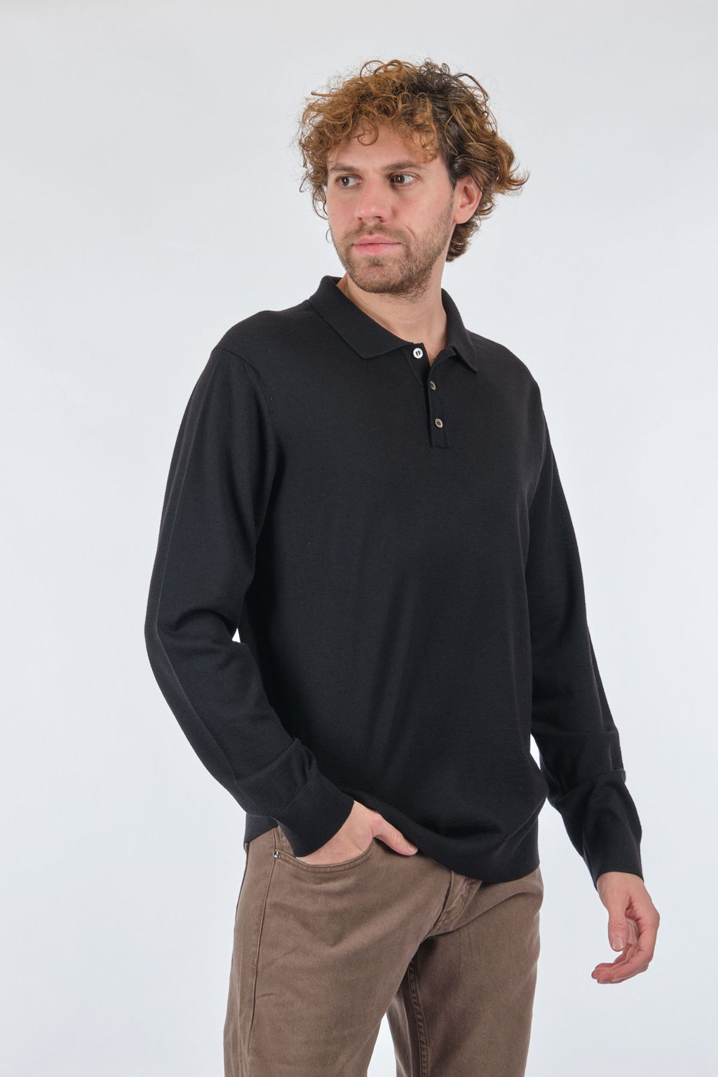 E.Muracchını Minimalist Uzun Kol Polo Yaka Erkek Kazak - Günlük Stil