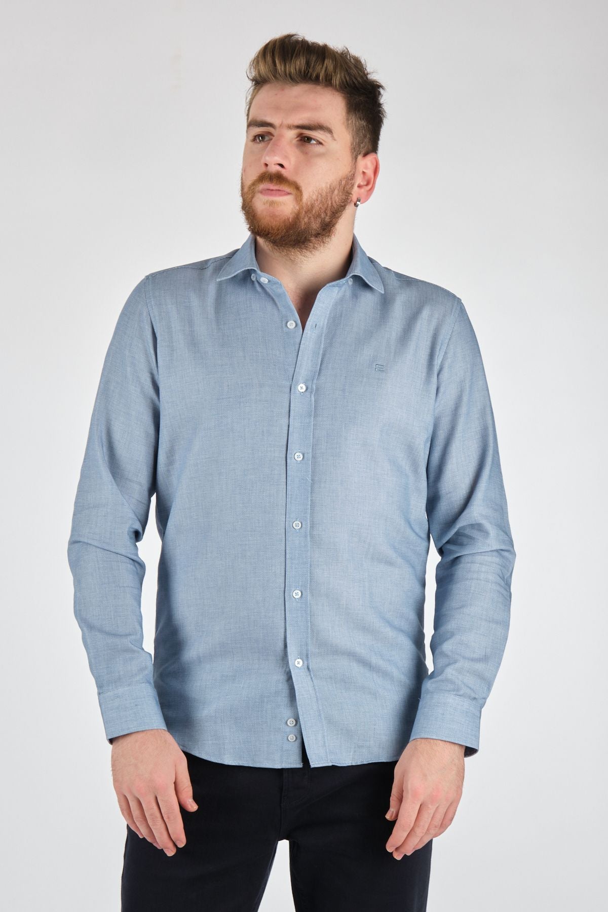 Ecer Minimalist Erkek Gömlek: Günlük Şıklık, Uzun Kol, Yüksek Kalite