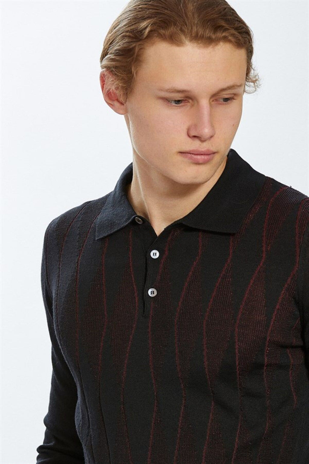 Ecer Erkek Uzun Kol Polo Yaka Minimalist Kazak - Günlük Stil
