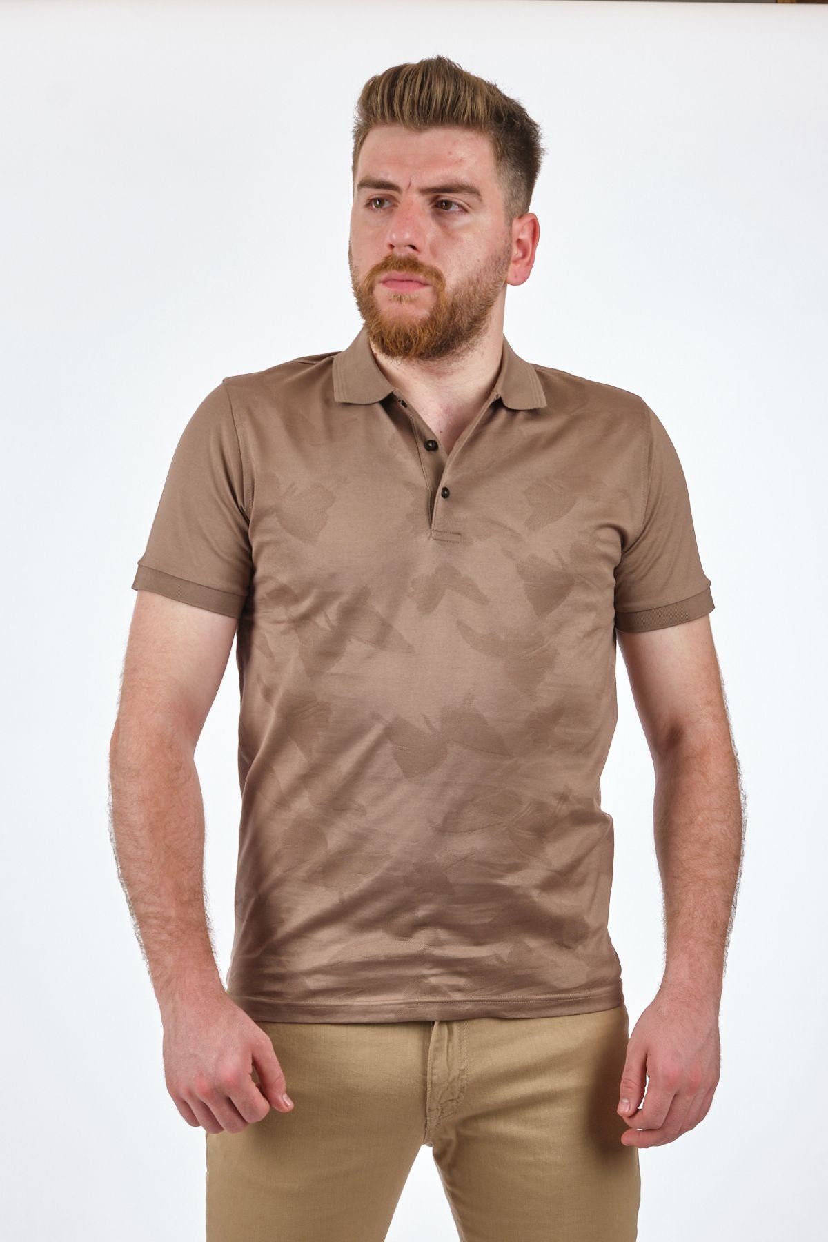 Ecer Minimalist Erkek Polo Yaka T-Shirt - Kısa Kol - Rahat Kesim Main image