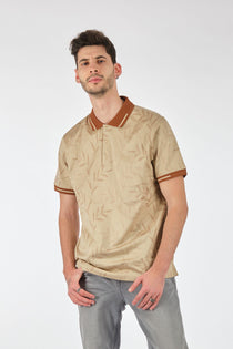 Ecer Erkek Polo Yaka Kısa Kol Tişört - Minimalist Desen - Günlük Stil