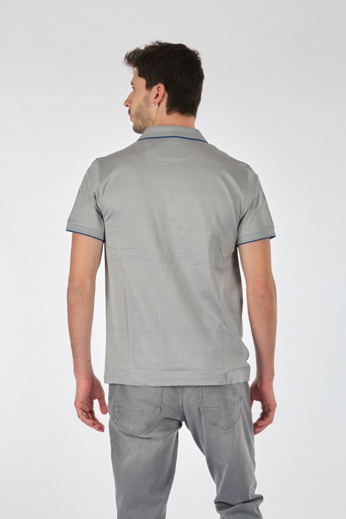 Ecer Minimalist Fermuarlı Polo Yaka Erkek T-Shirt - Günlük Şıklık