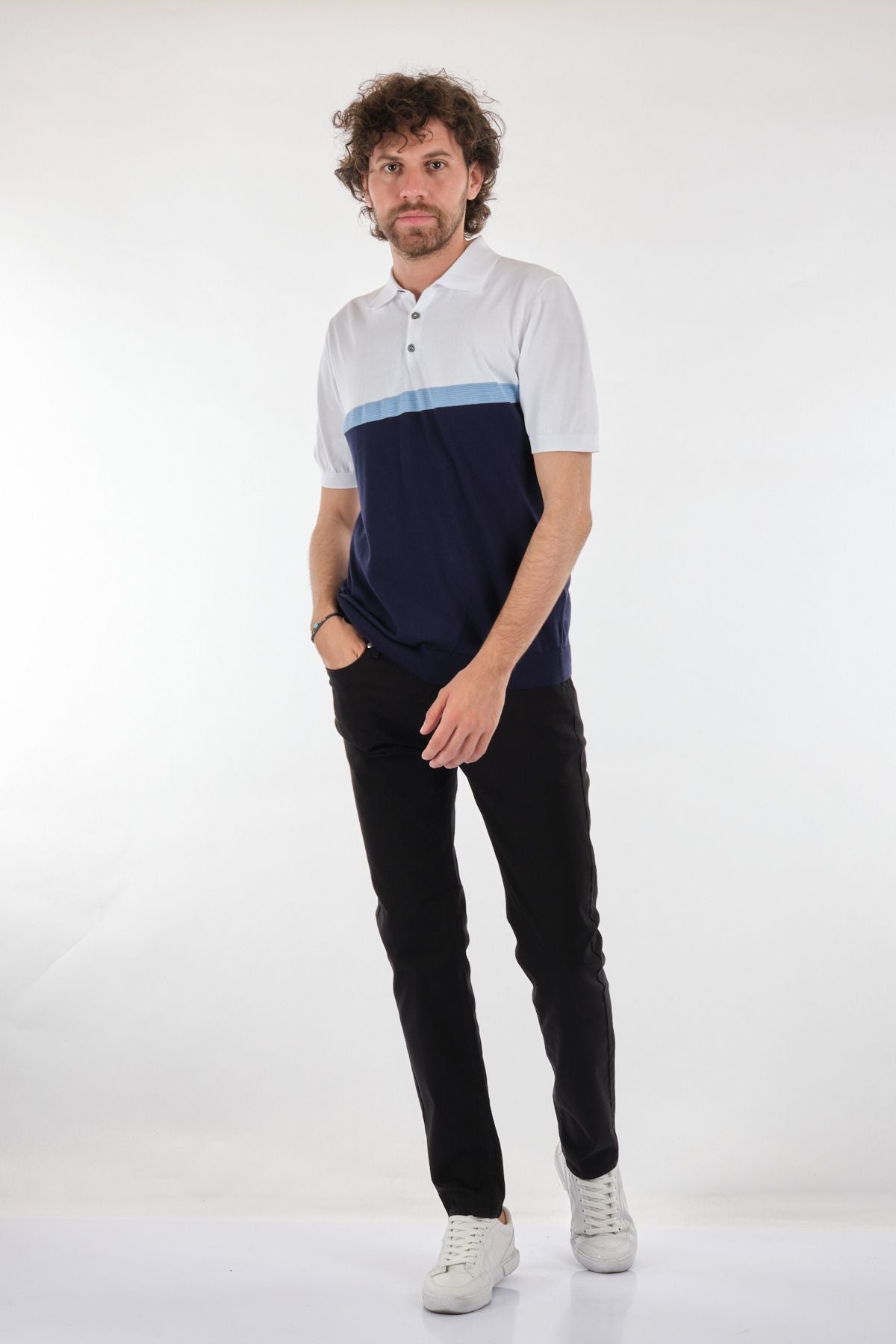 Ecer Minimalist Polo Yaka Kısa Kol Erkek T-Shirt - Günlük Şıklık Main image