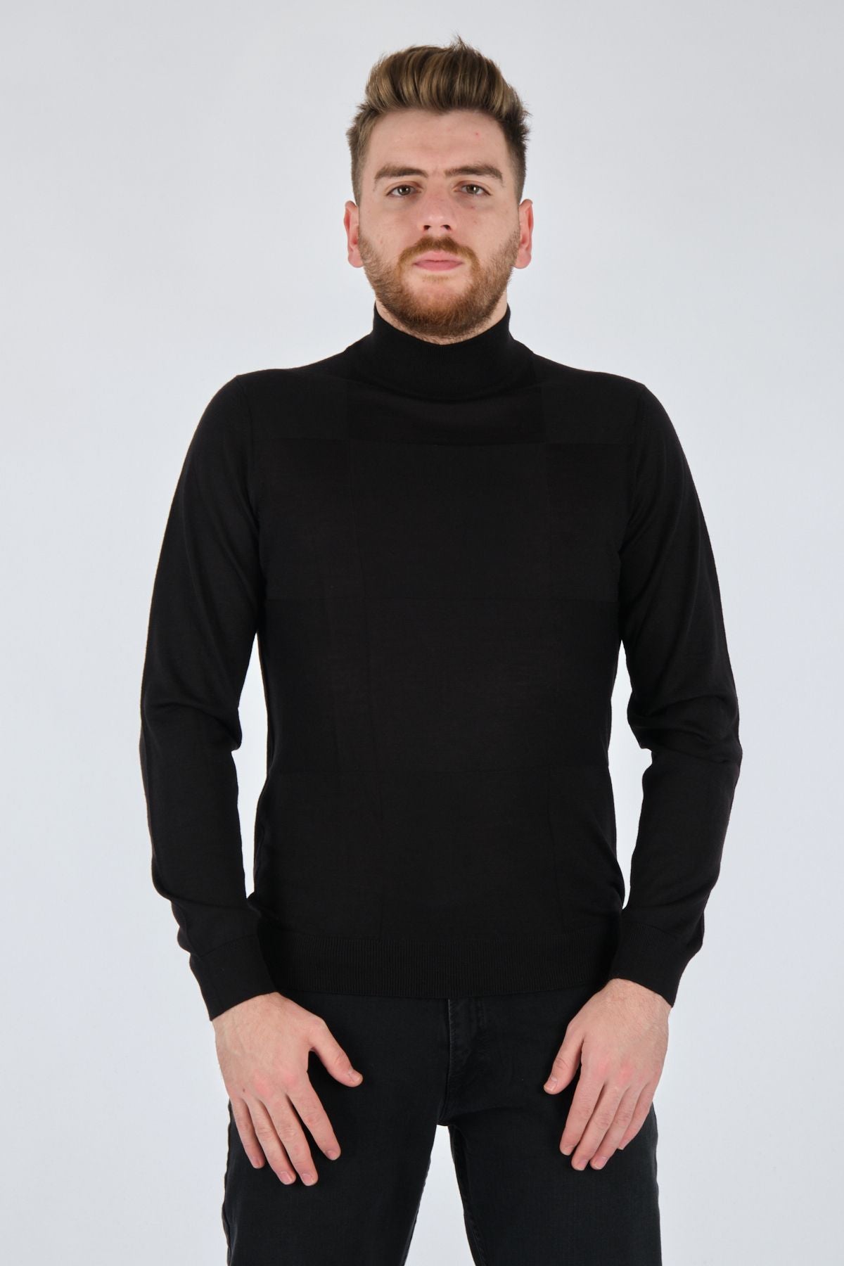 Ecer Minimalist Kaşmir Triko - Erkek Uzun Kol Yüksek Yaka Main image