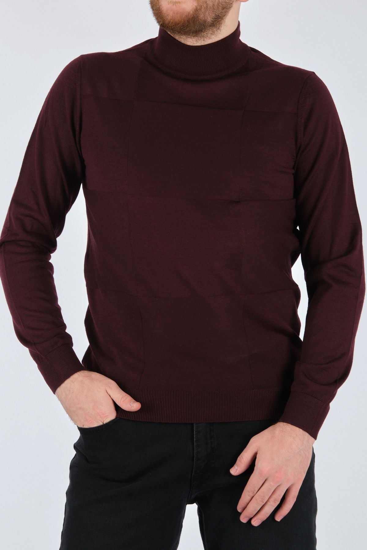 Ecer Minimalist Kaşmir Triko - Erkek Uzun Kol Yüksek Yaka Secondary image