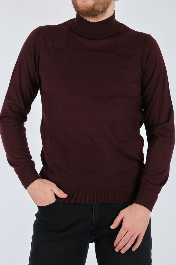 Ecer Minimalist Kaşmir Triko - Erkek Uzun Kol Yüksek Yaka