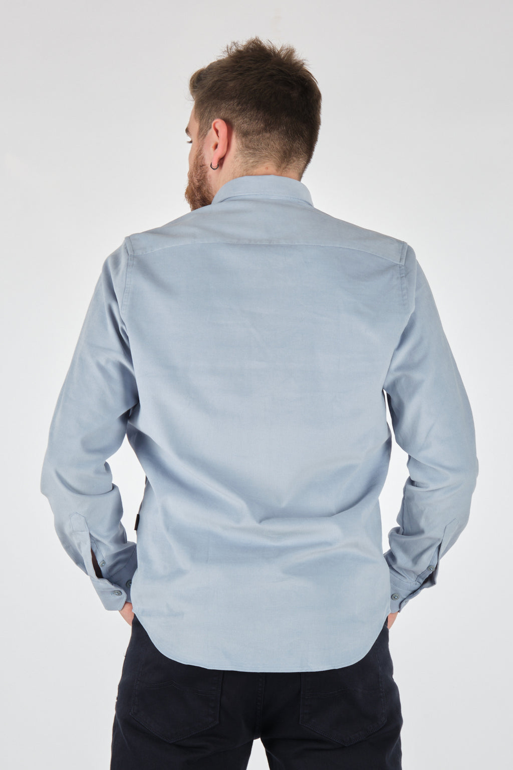 Ecer Erkek Uzun Kol Kadife Gömlek - Minimalist & Şık