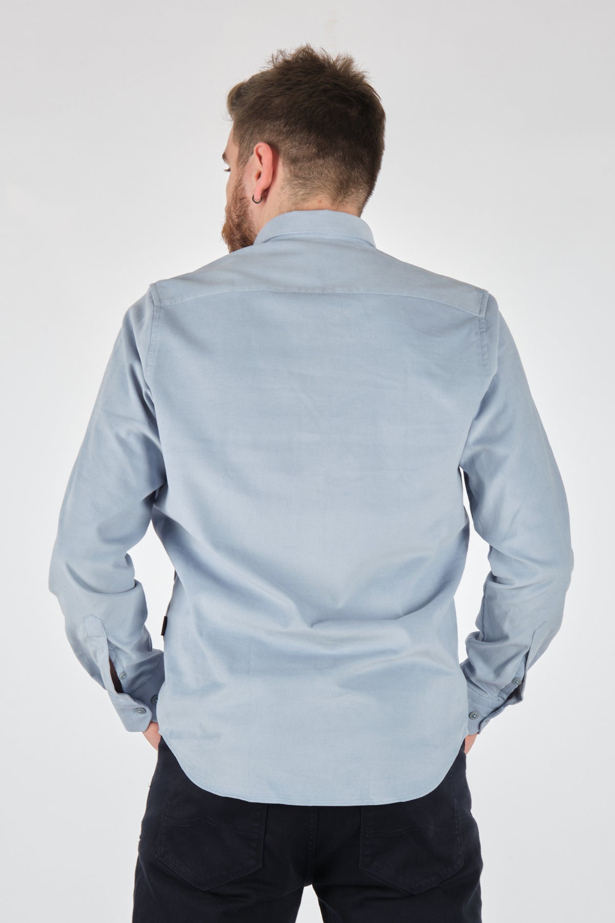 Ecer Erkek Uzun Kol Kadife Gömlek - Minimalist & Şık