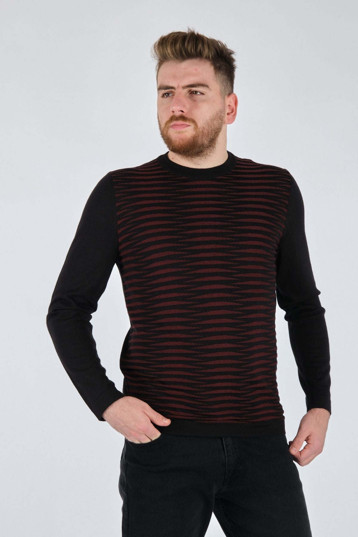 Ecer Minimalist Erkek Triko - Uzun Kol - Rahat ve Şık