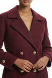 Ekol Belted Coat with Epaulette Sleeves
