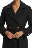 Ekol Belted Coat with Epaulette Sleeves