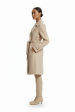 Ekol Belted Coat with Epaulette Sleeves