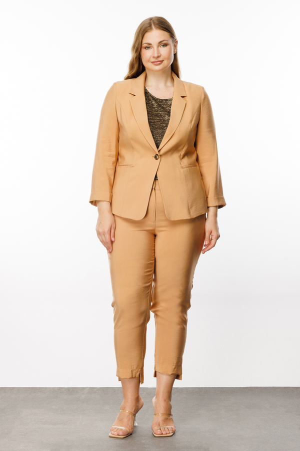 Ekol Kadın Oversize 3/4 Kol Minimalist Ceket
