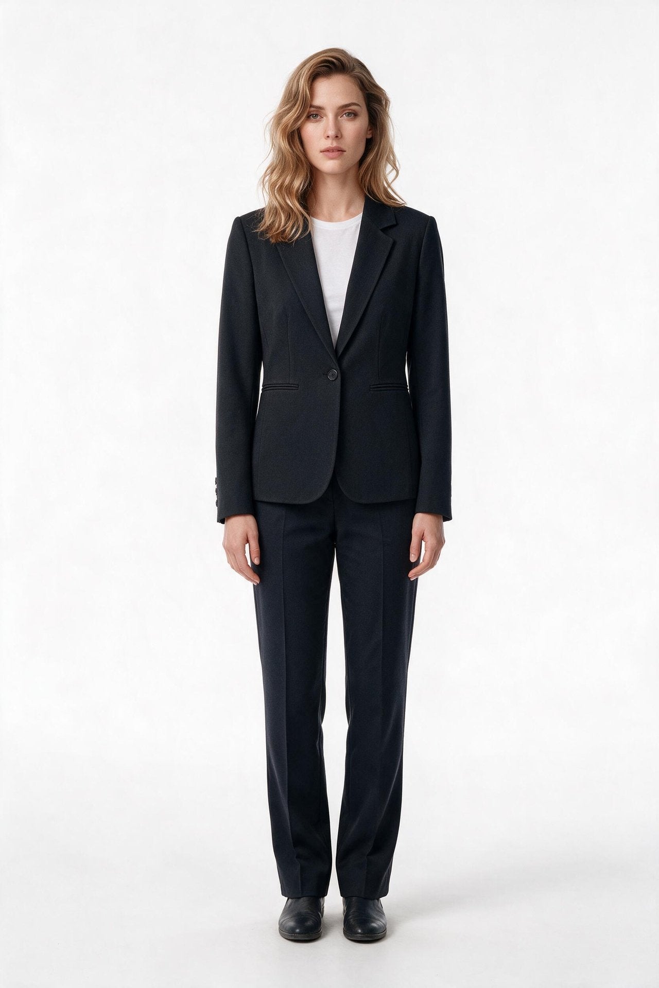 Ekol Kadın Çentikli Yaka Tek Düğmeli Uzun Kollu Blazer Ceket 26KEKL05181 Secondary image